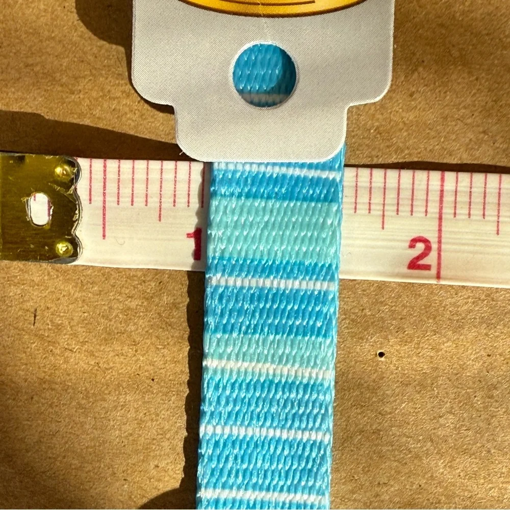 Preppy Blue Striped Adjustable Small Dog Pup Collar Chihuahua Terrier Dachshund